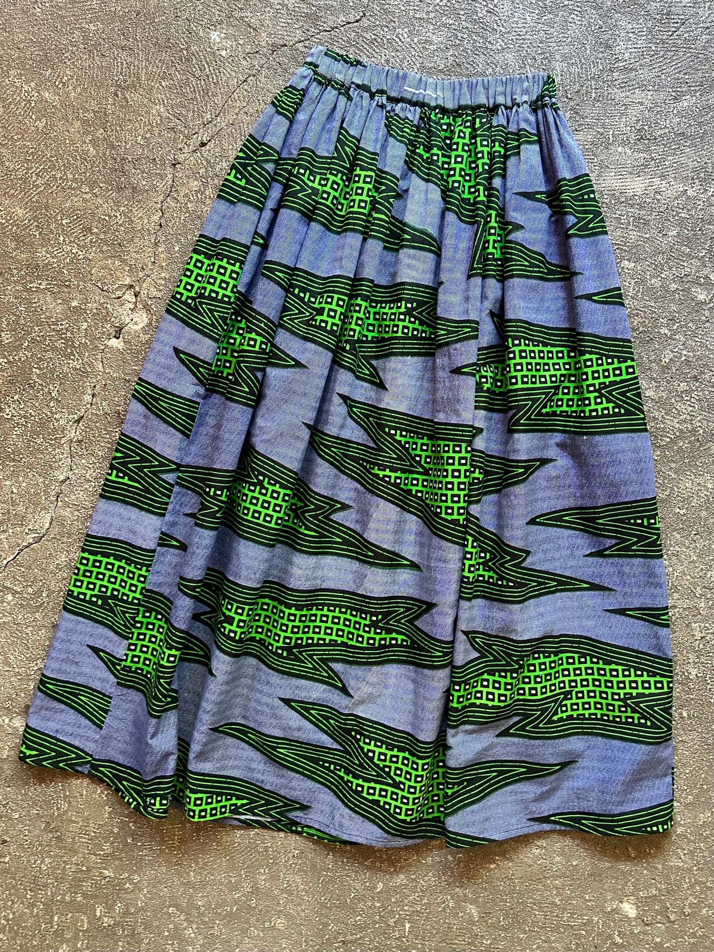 African print skirt