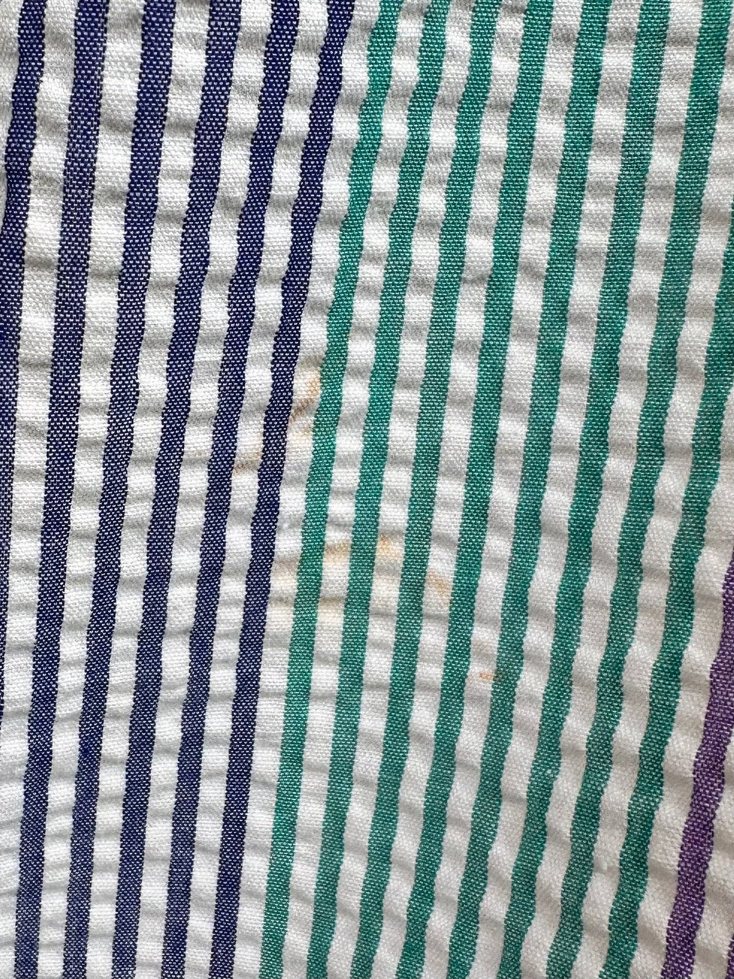 seersucker stripe zip up dress