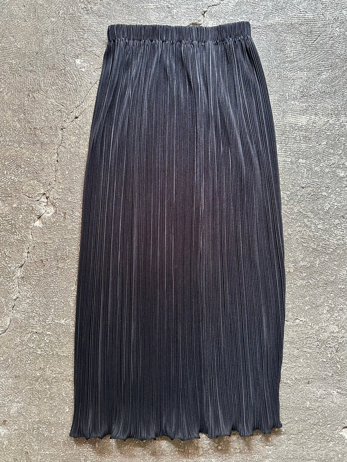 pleats maxi skirt