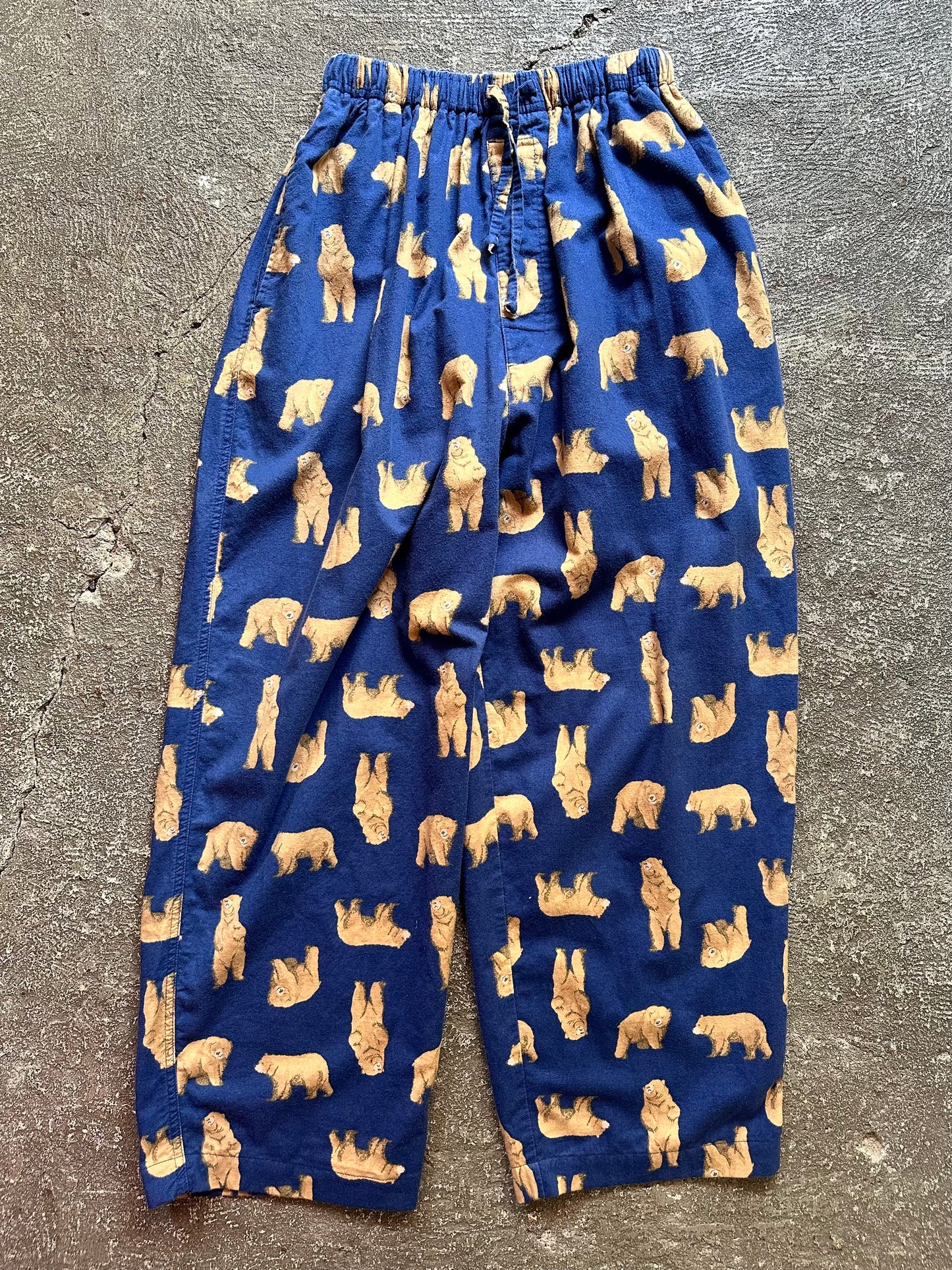 bear pattern pants