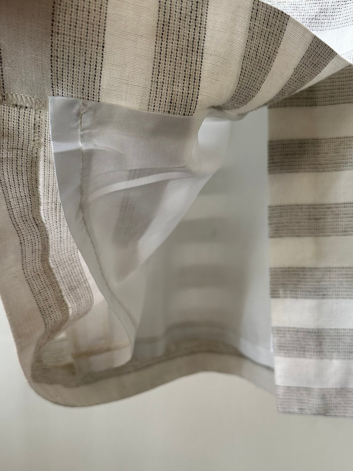 stripe switching dress