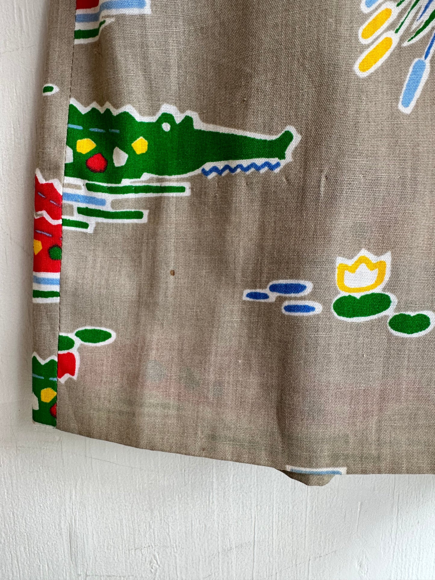 crocodile pattern skirt