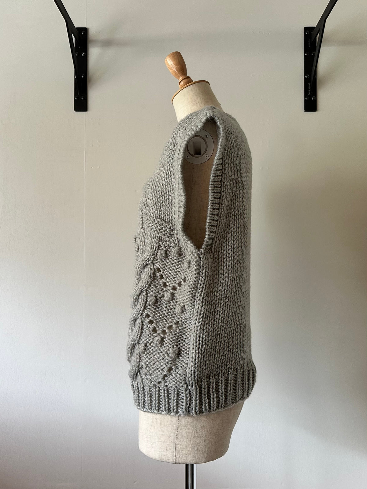 lacy knit vest