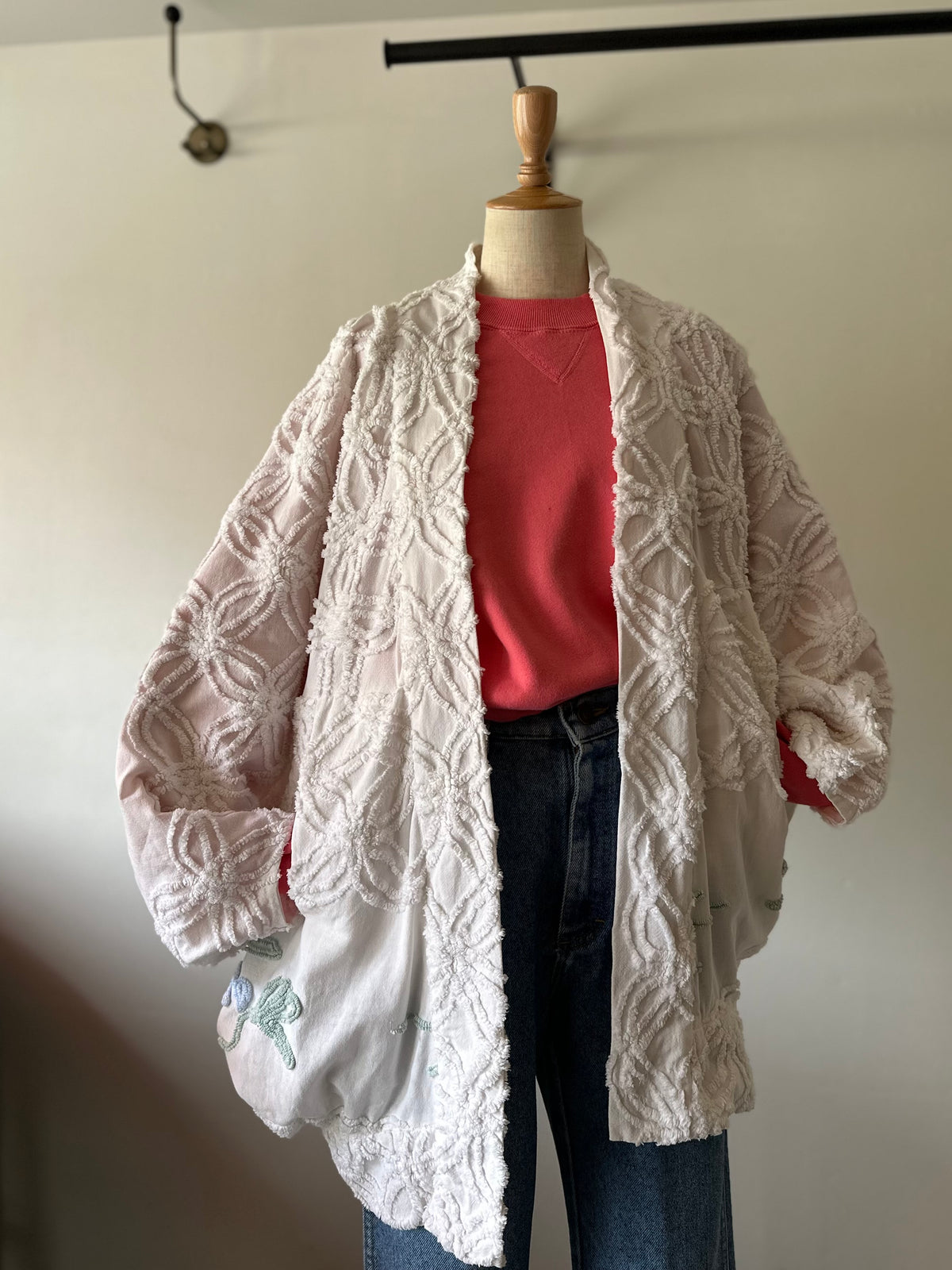 dolman sleeve chenille jacket