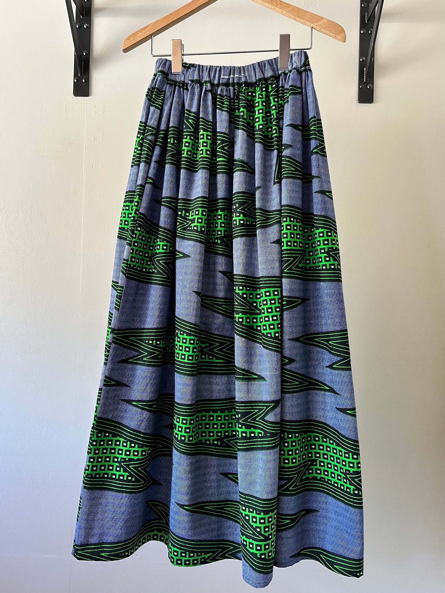 African print skirt