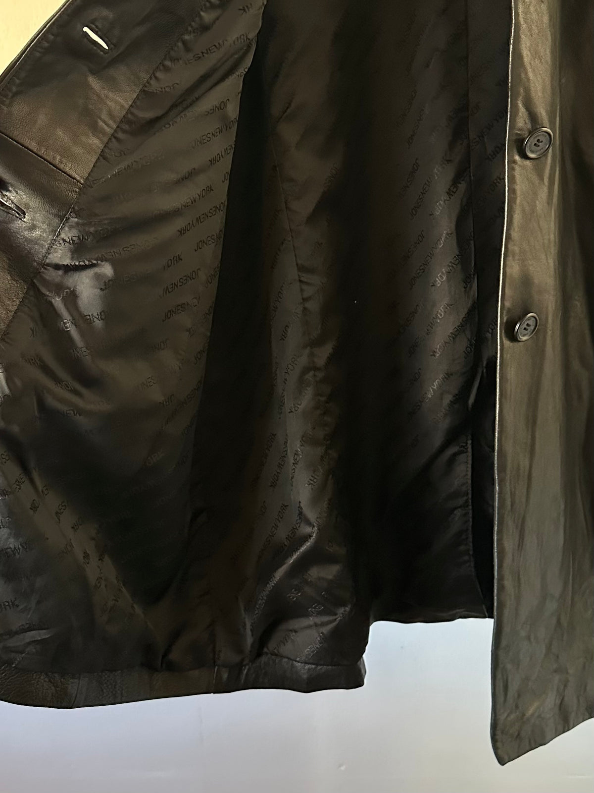 leather long vest