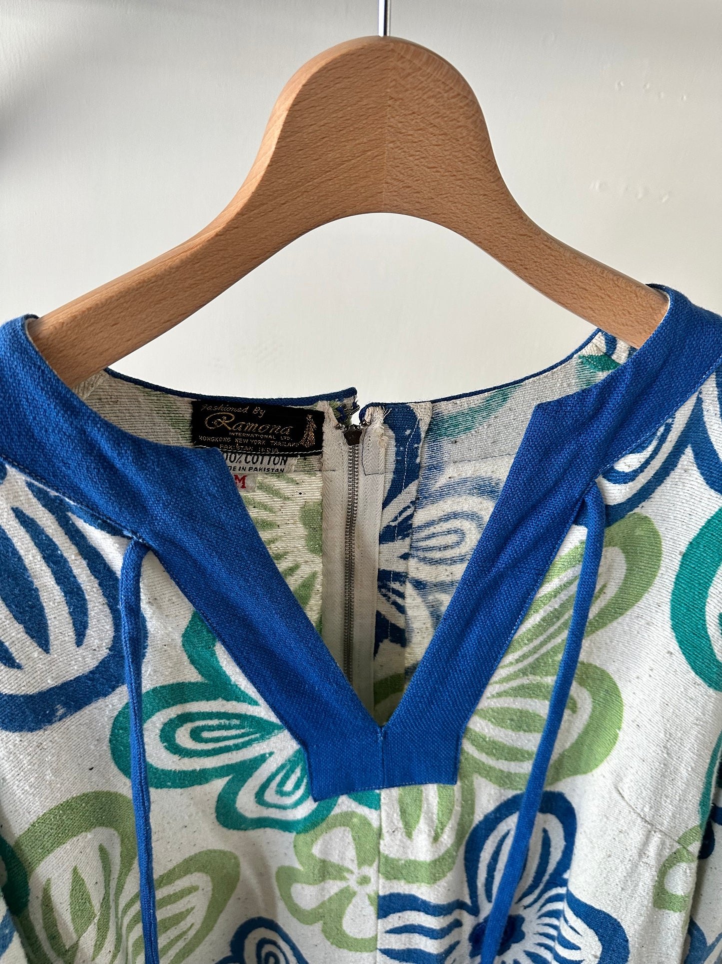 vintage floral mirror work dress