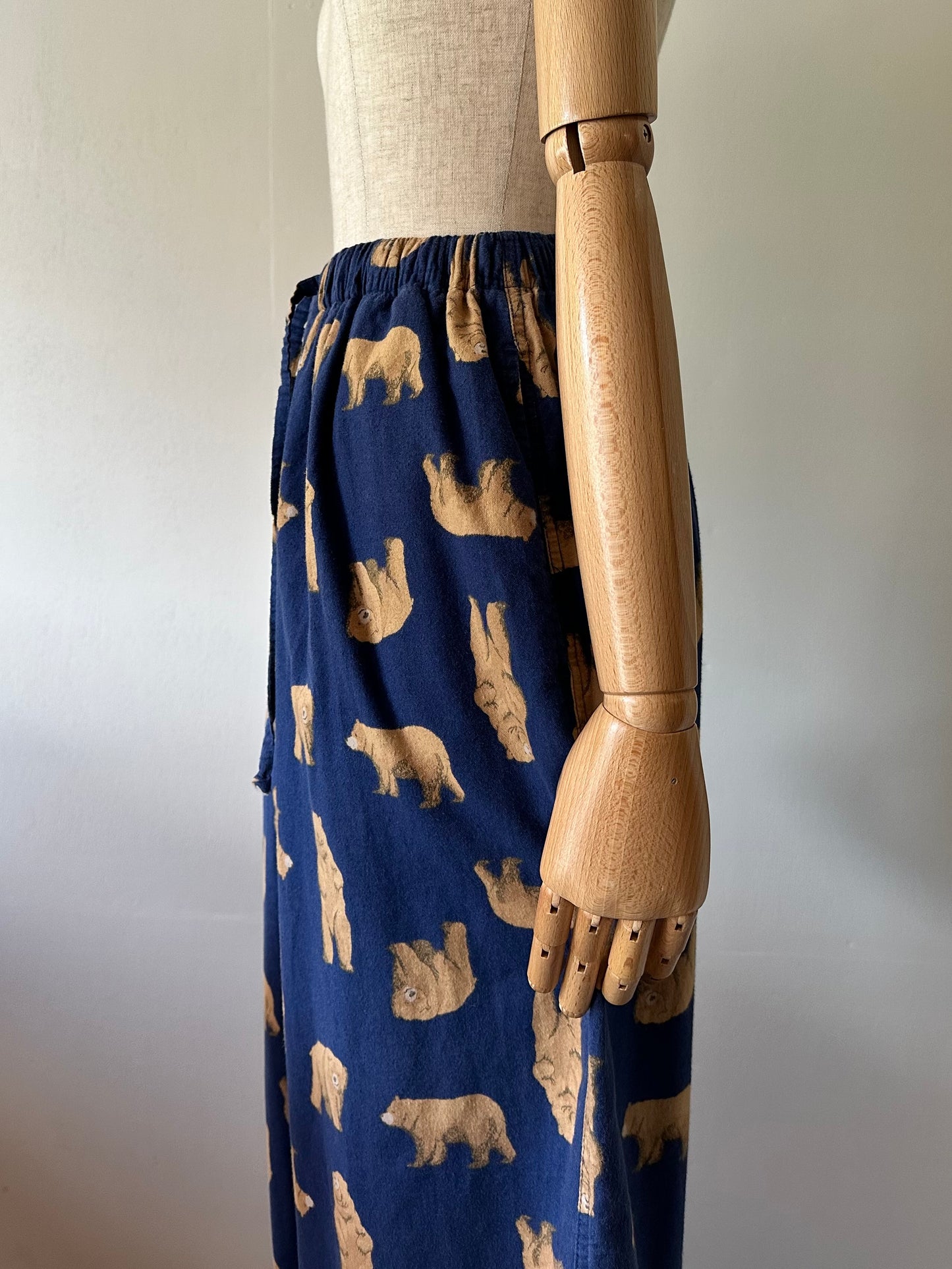 bear pattern pants