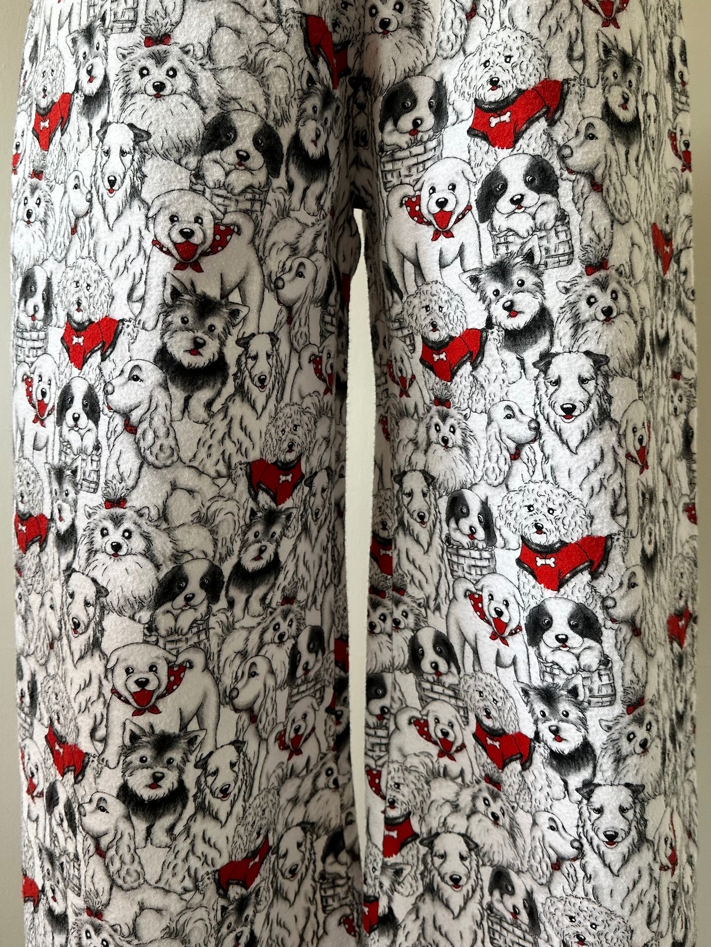 dog pattern pants