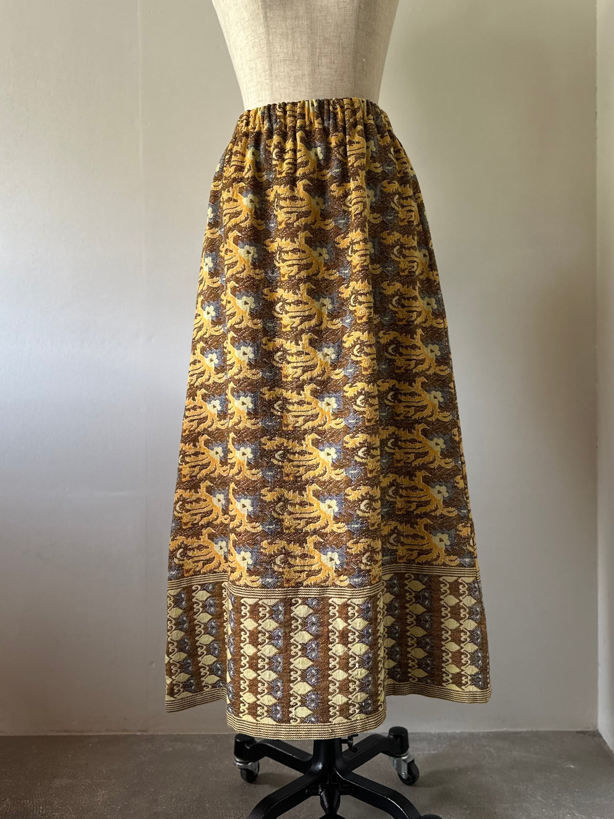 woven maxi skirt