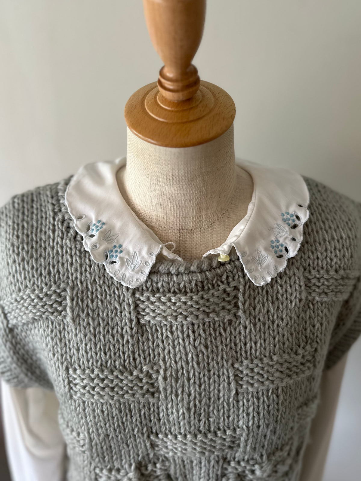 lacy knit vest