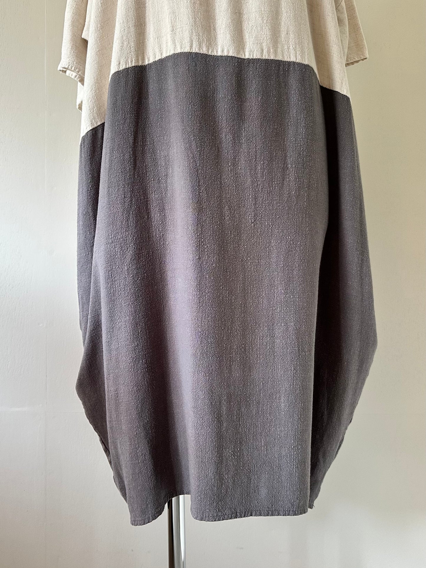 bicolor tunic dress