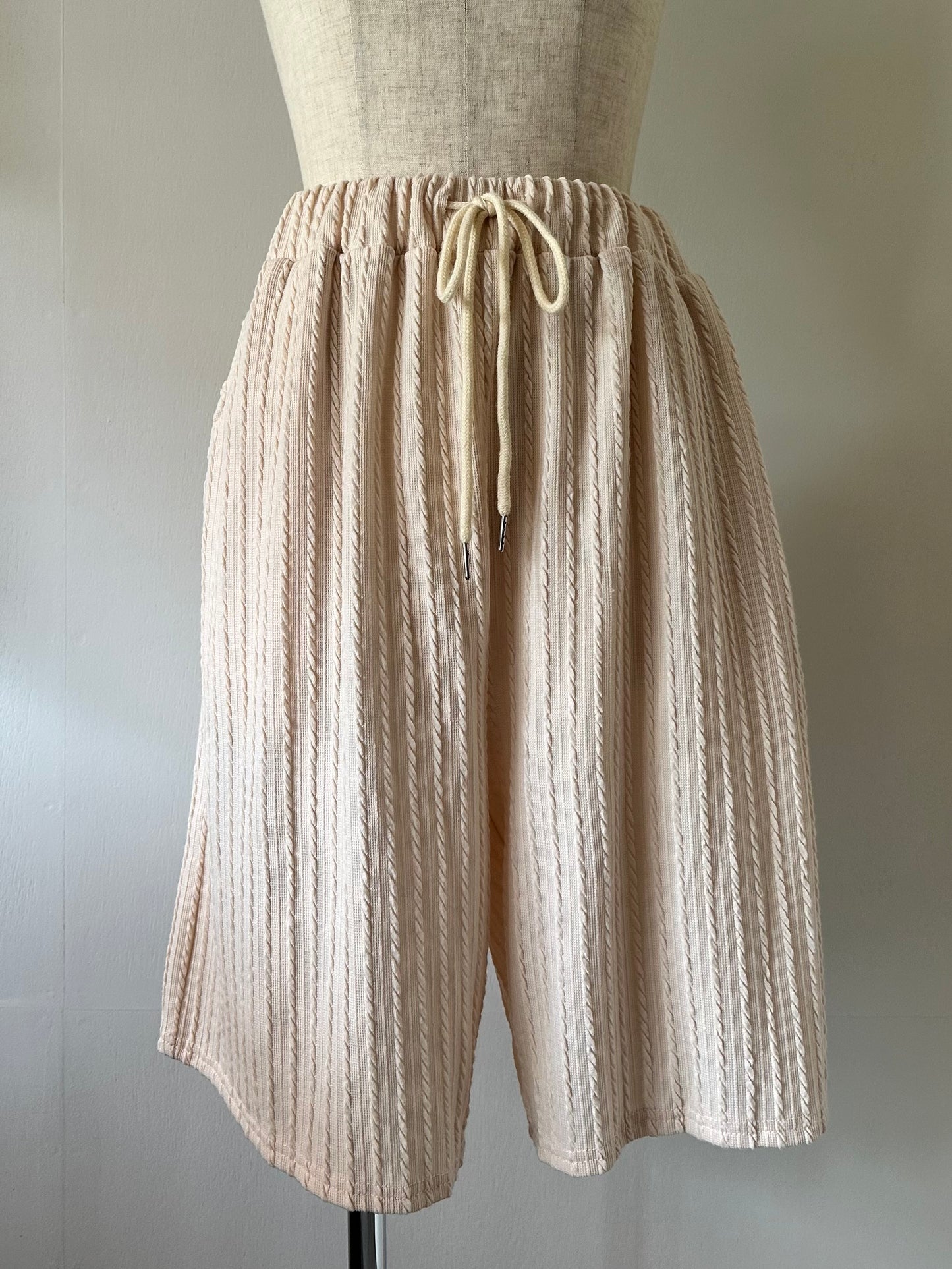 cable pattern two-piece(set)