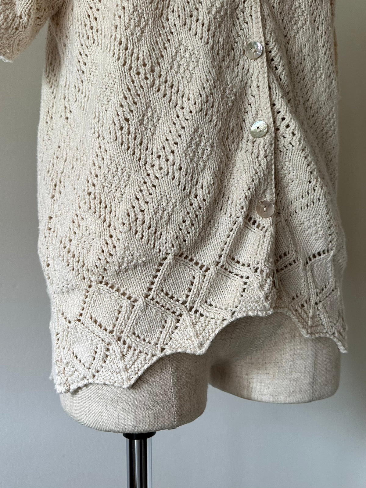 short sleeve knit cardigan