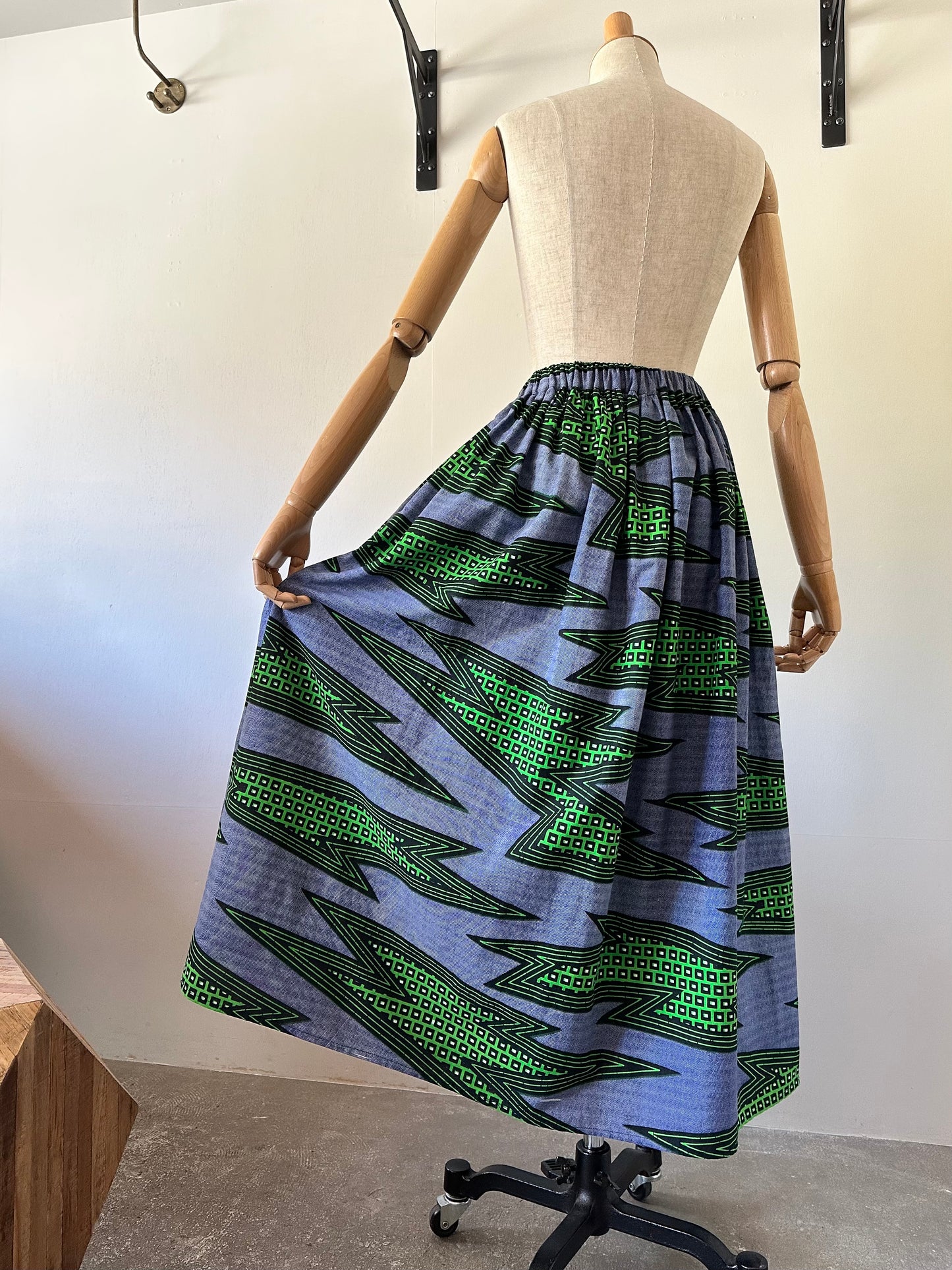 African print skirt