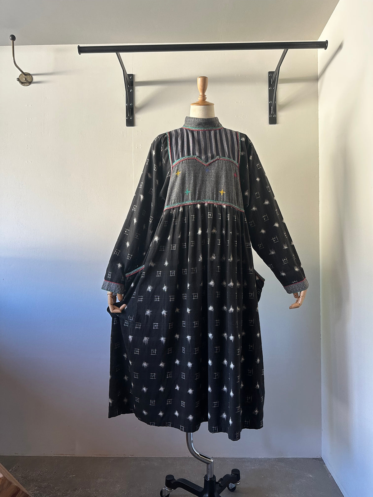 All-over pattern INDIA cotton dress