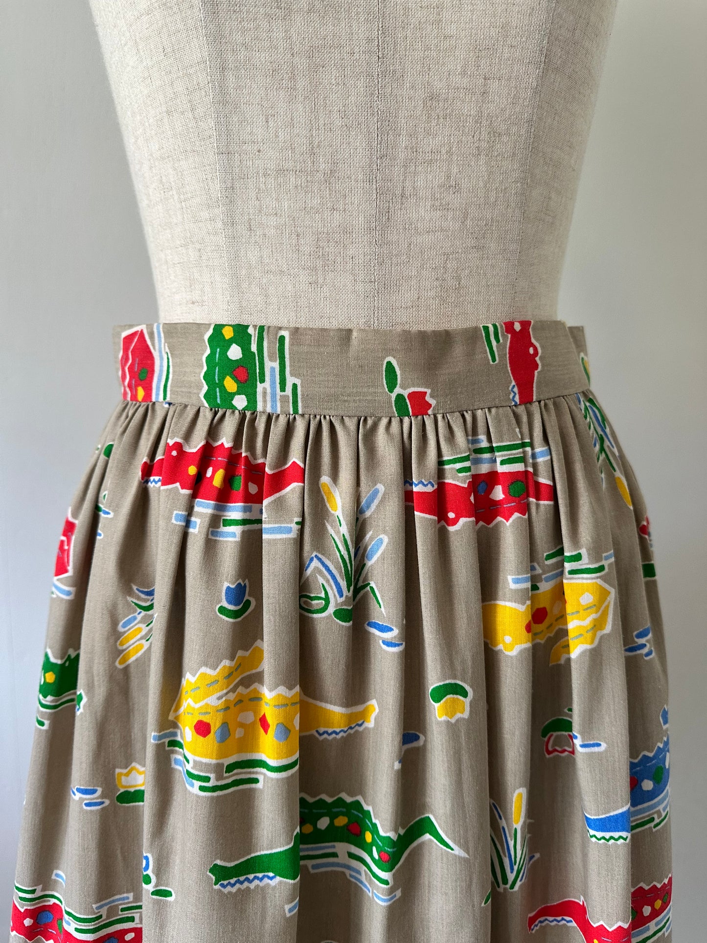 crocodile pattern skirt