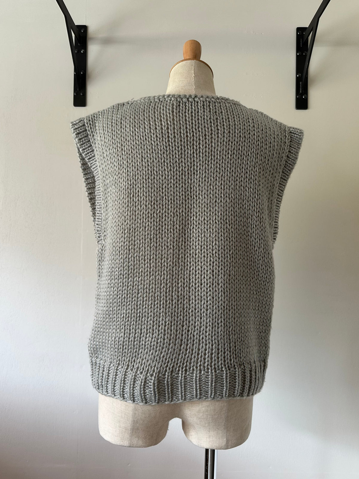 lacy knit vest