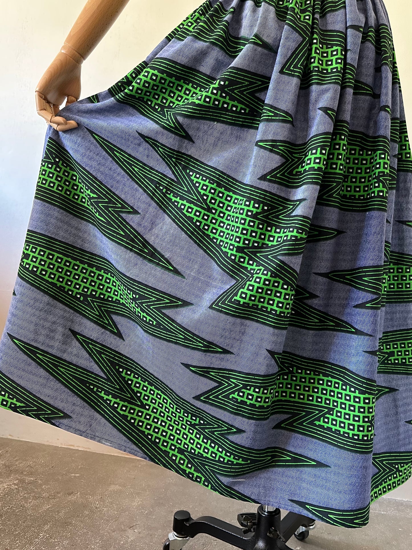 African print skirt