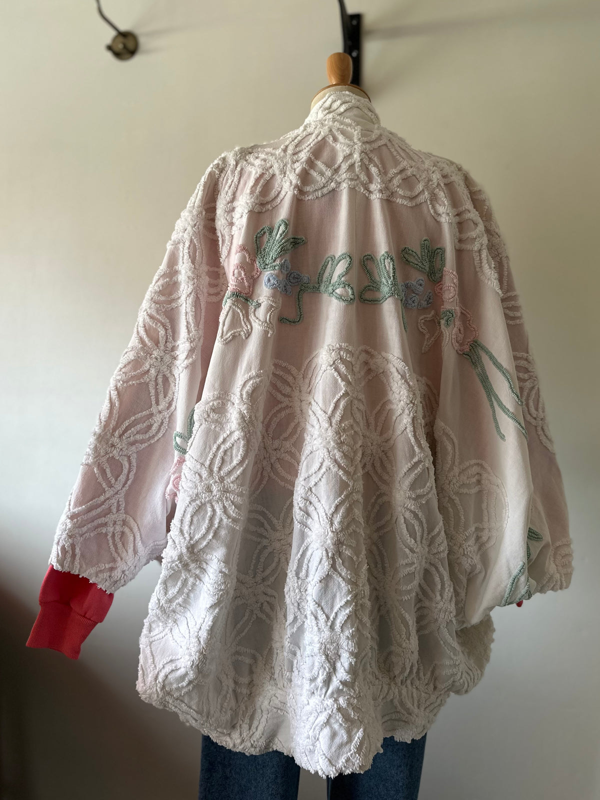 dolman sleeve chenille jacket