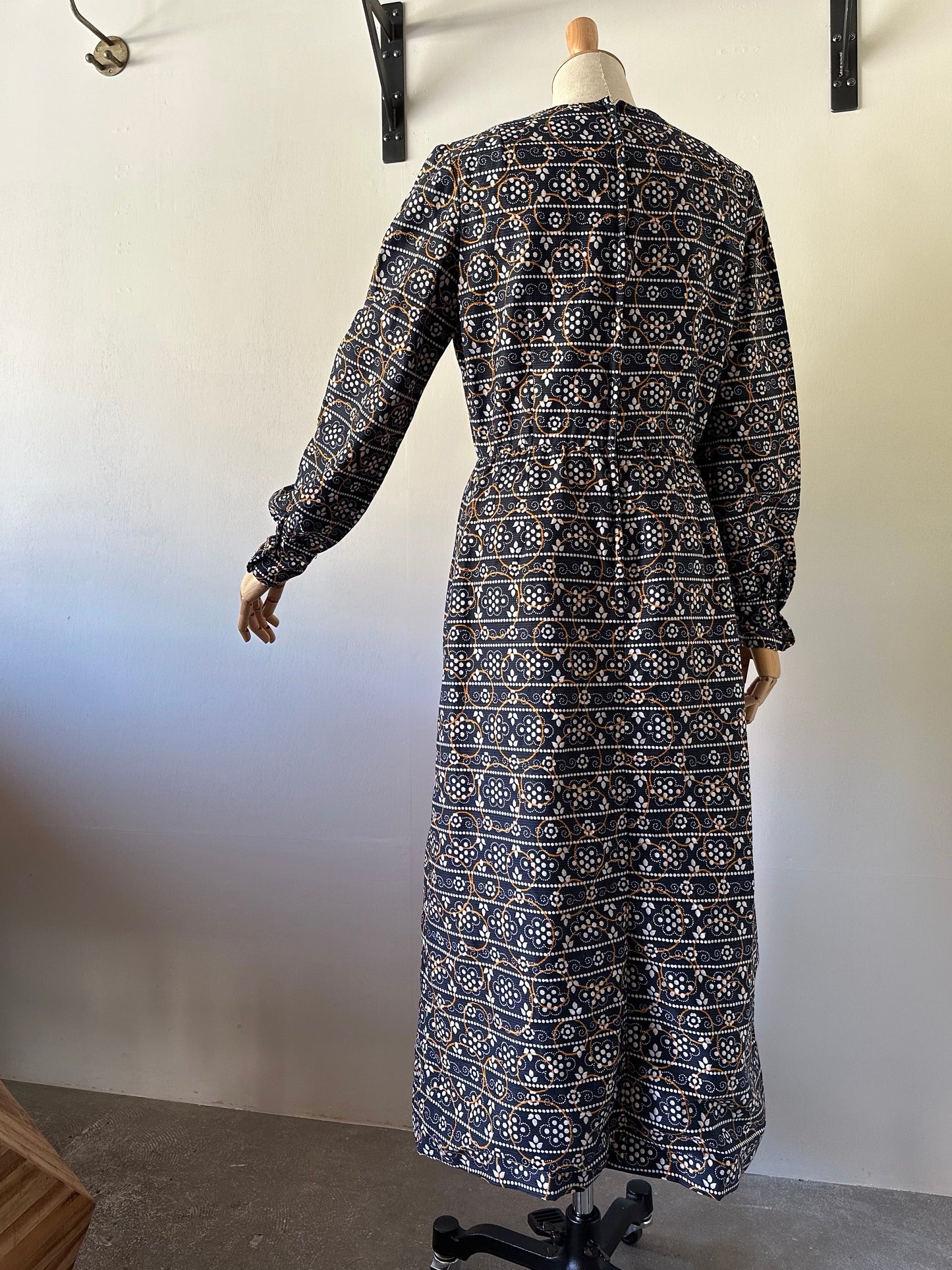 60s rhinestone layered design dress