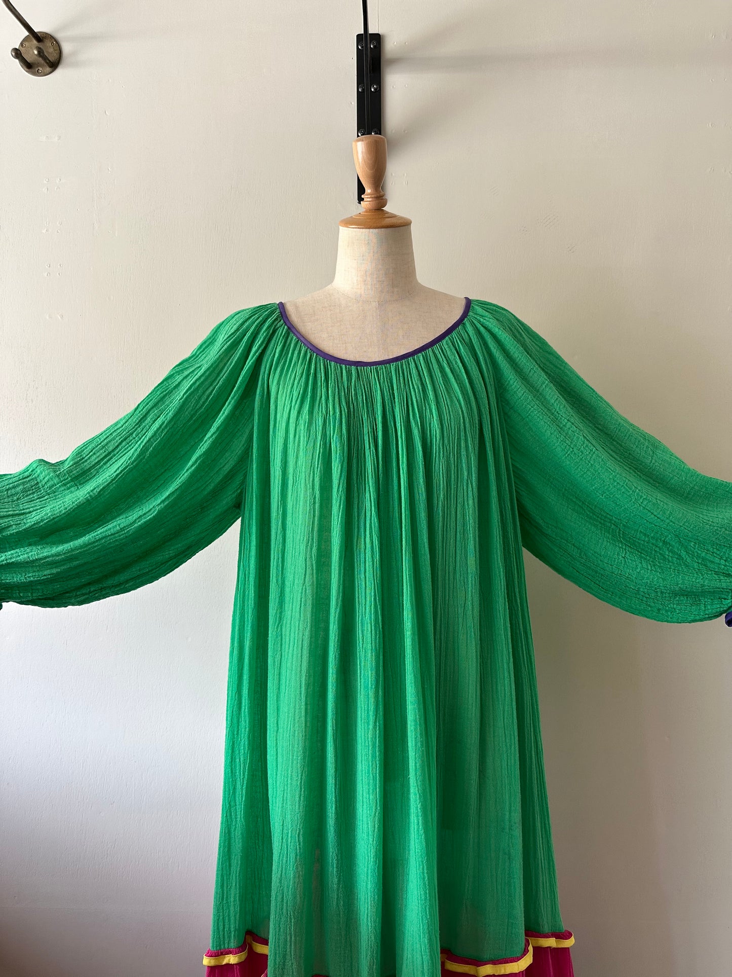 cotton tiered dress