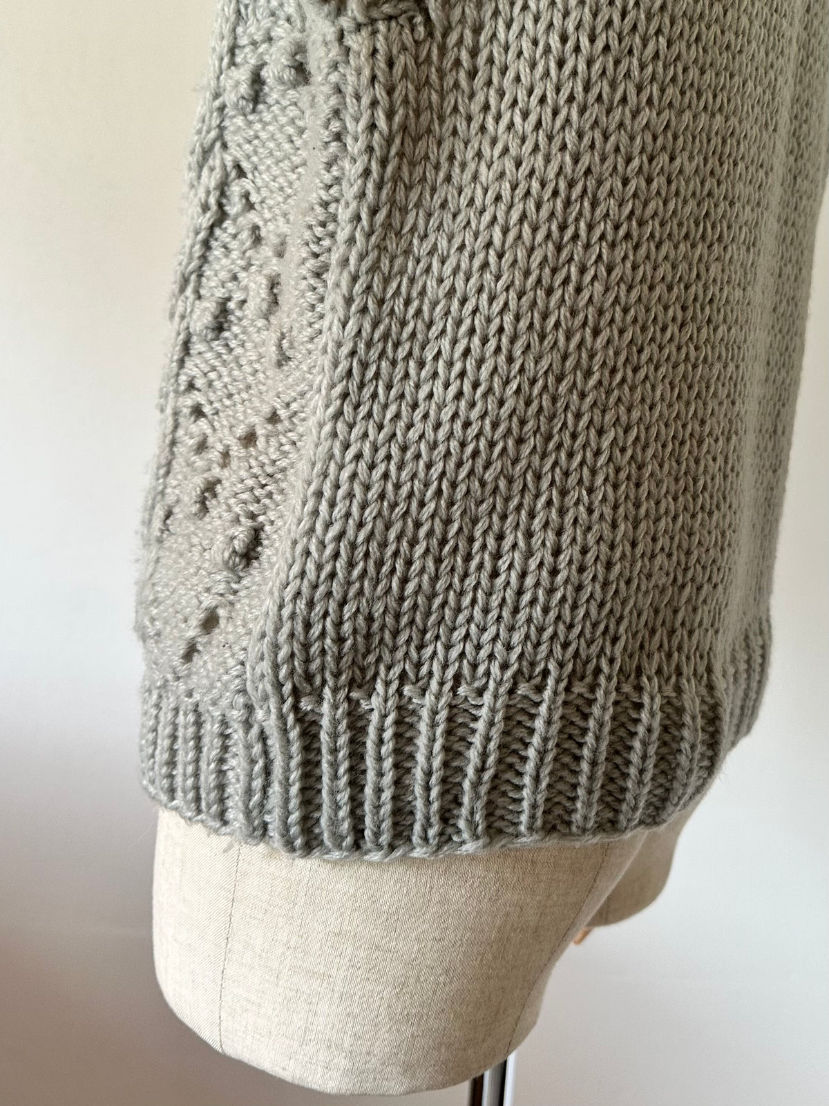 lacy knit vest