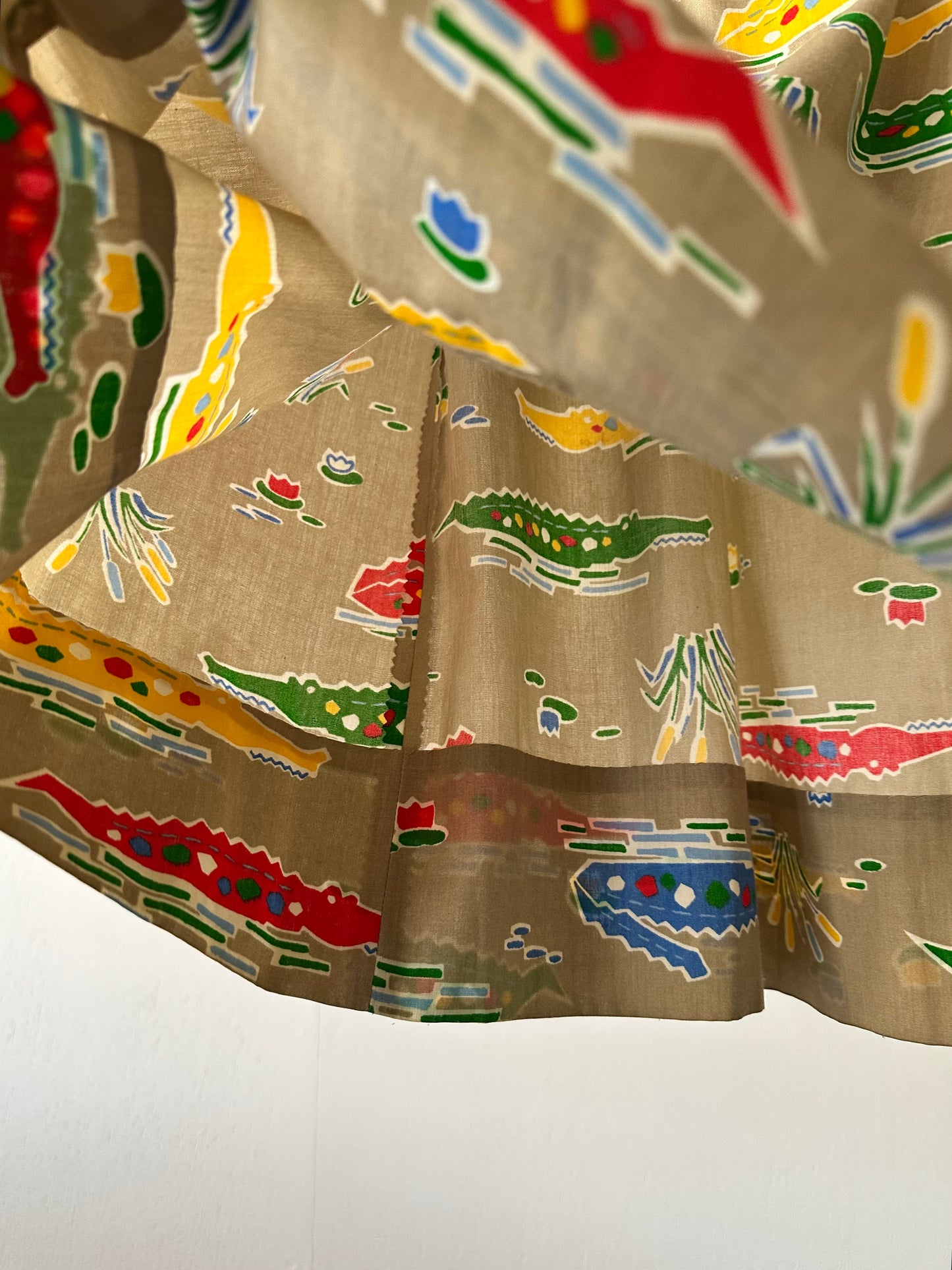 crocodile pattern skirt