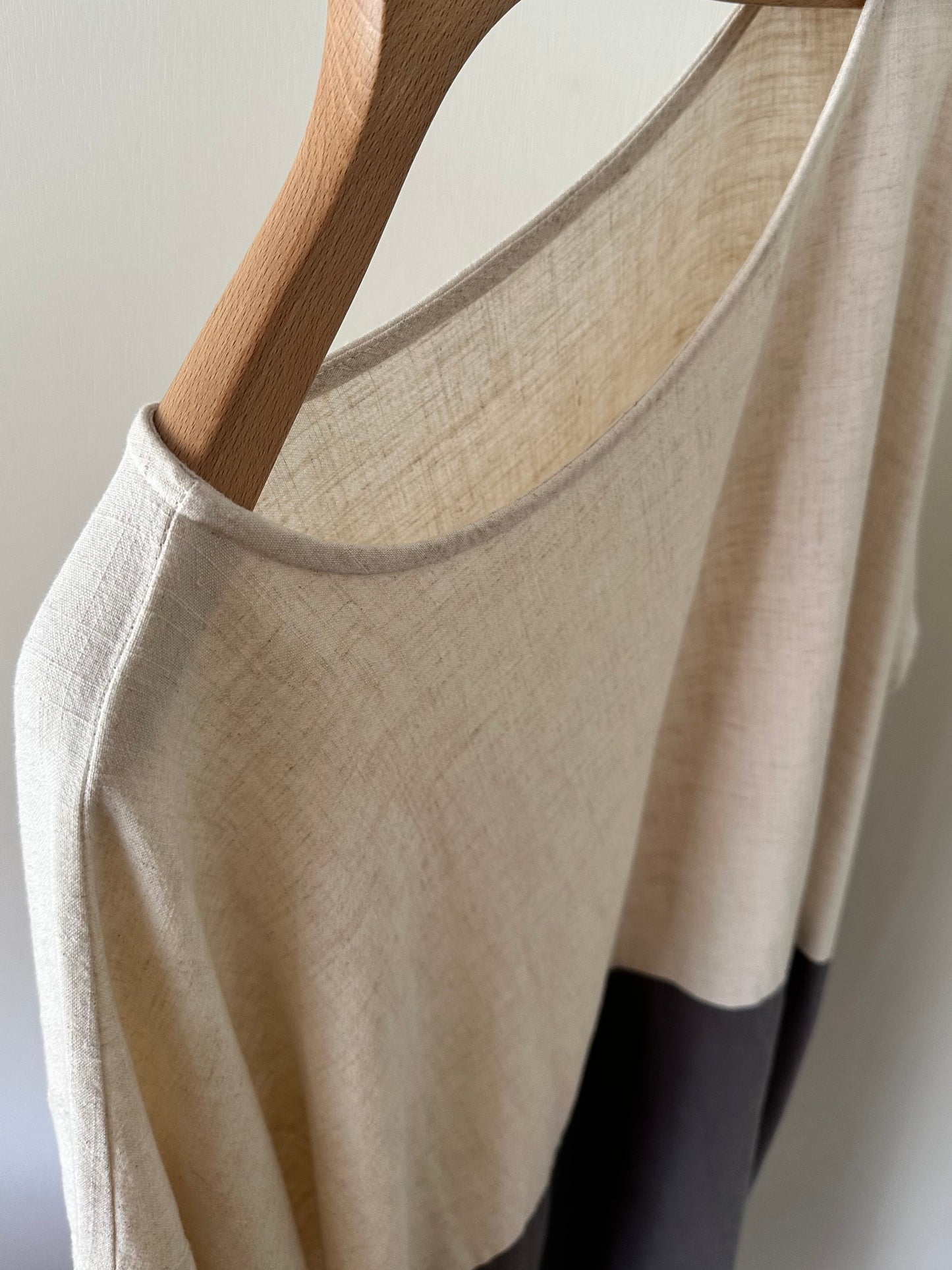 bicolor tunic dress
