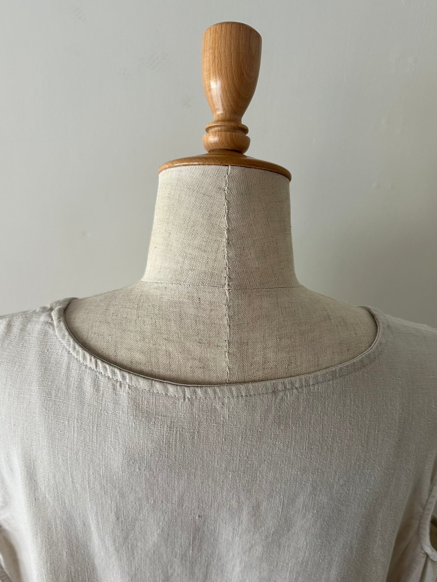 cotton linen sleeveless dress