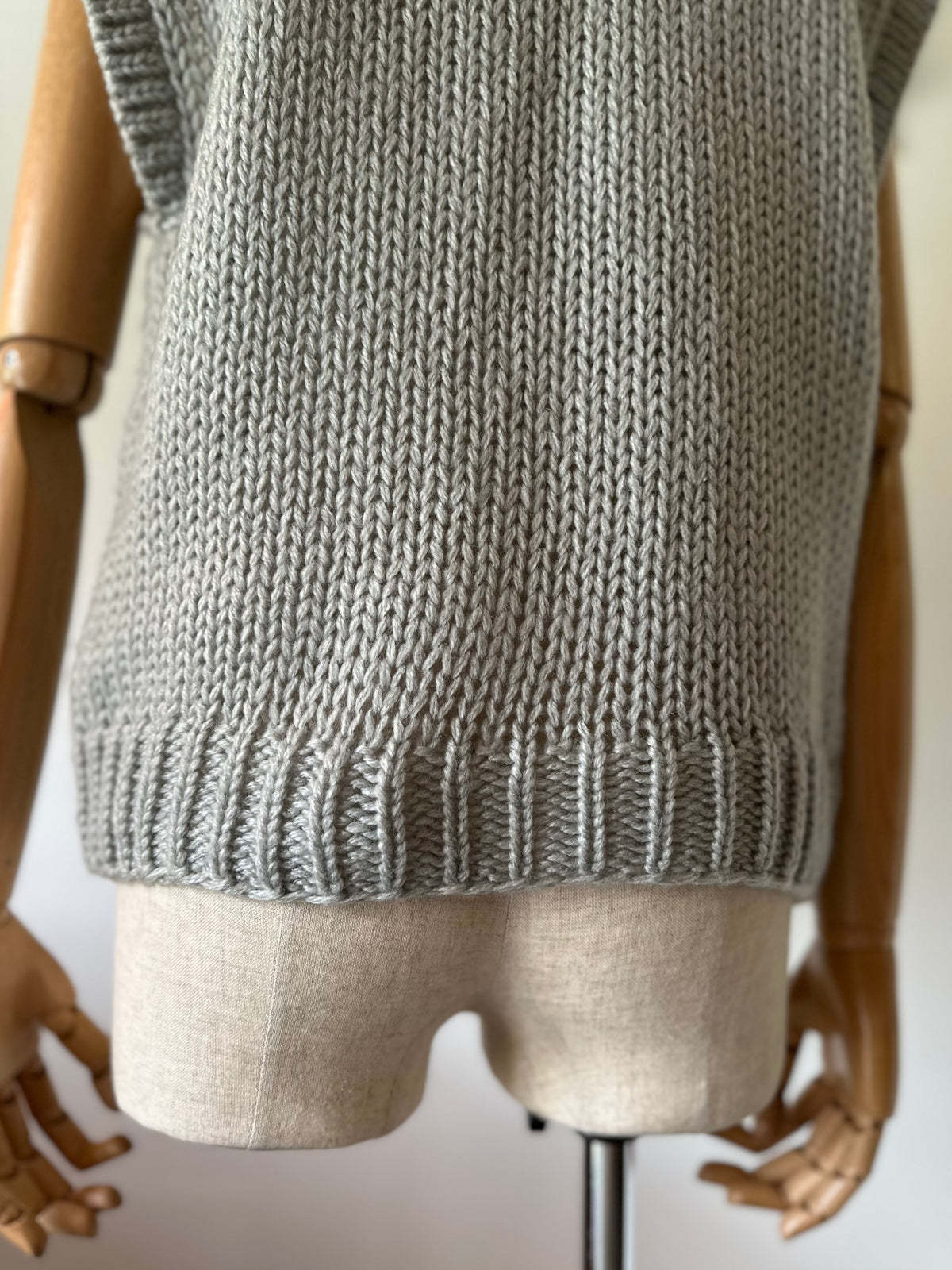 lacy knit vest
