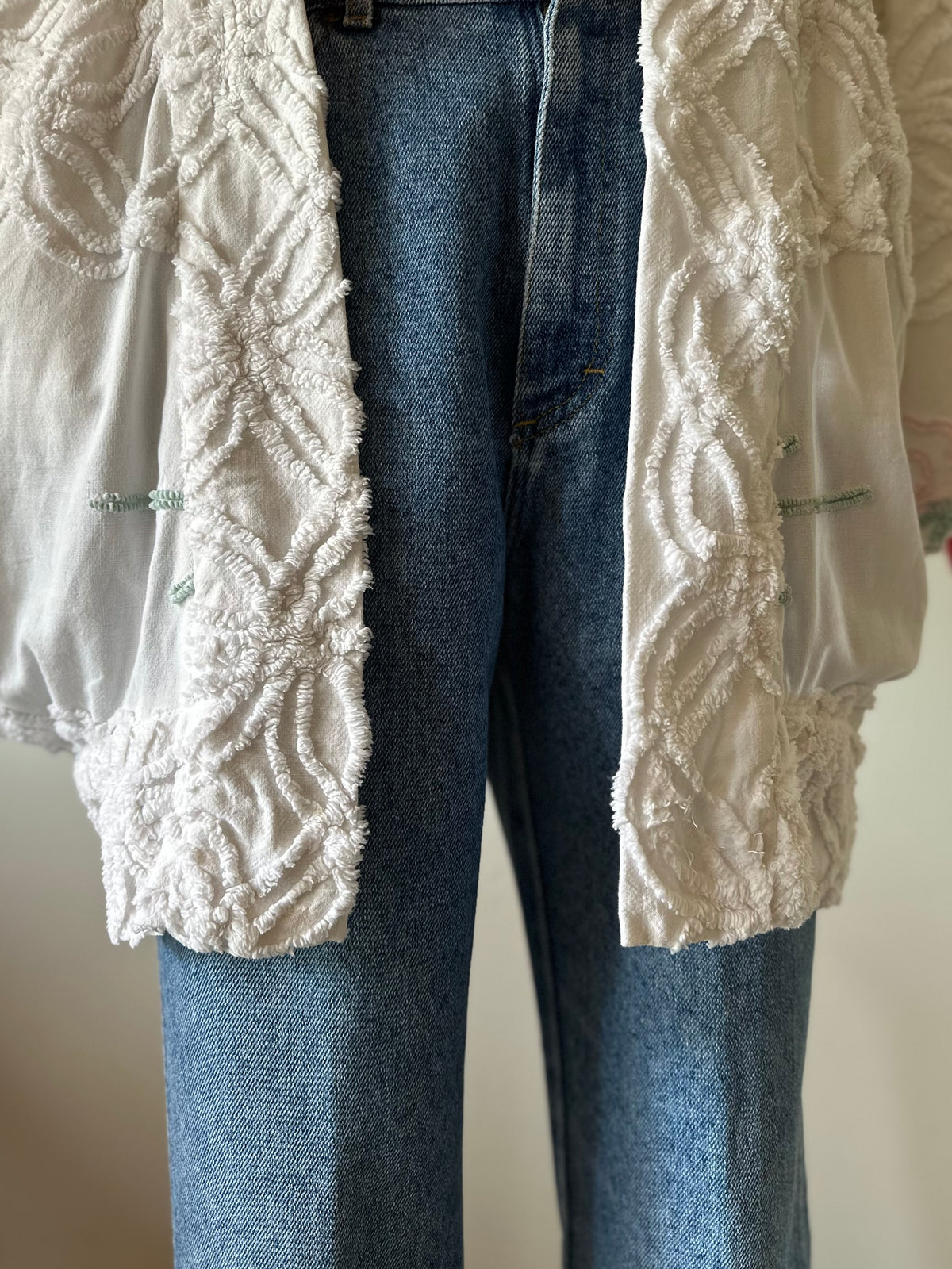 dolman sleeve chenille jacket