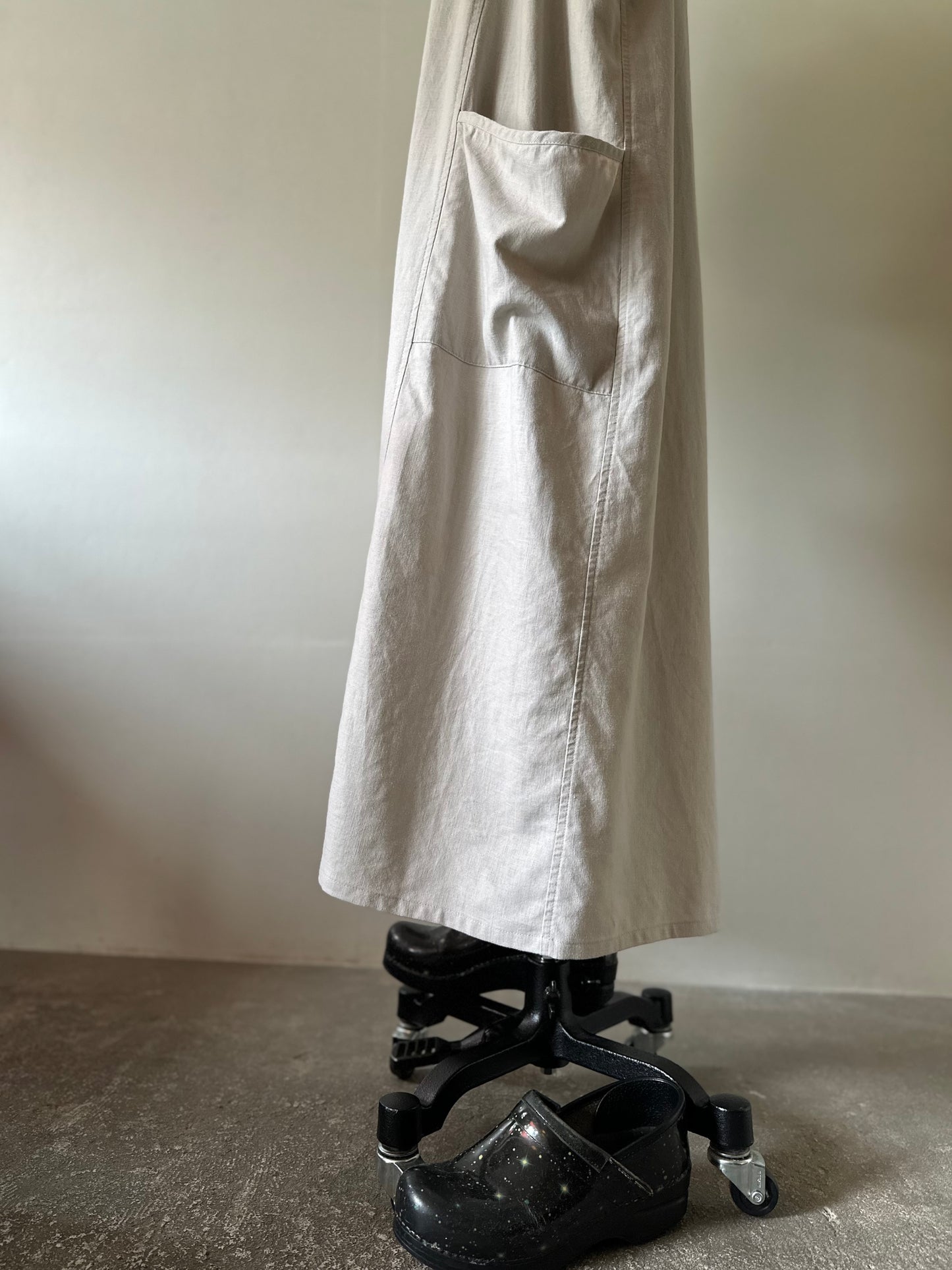 cotton linen sleeveless dress