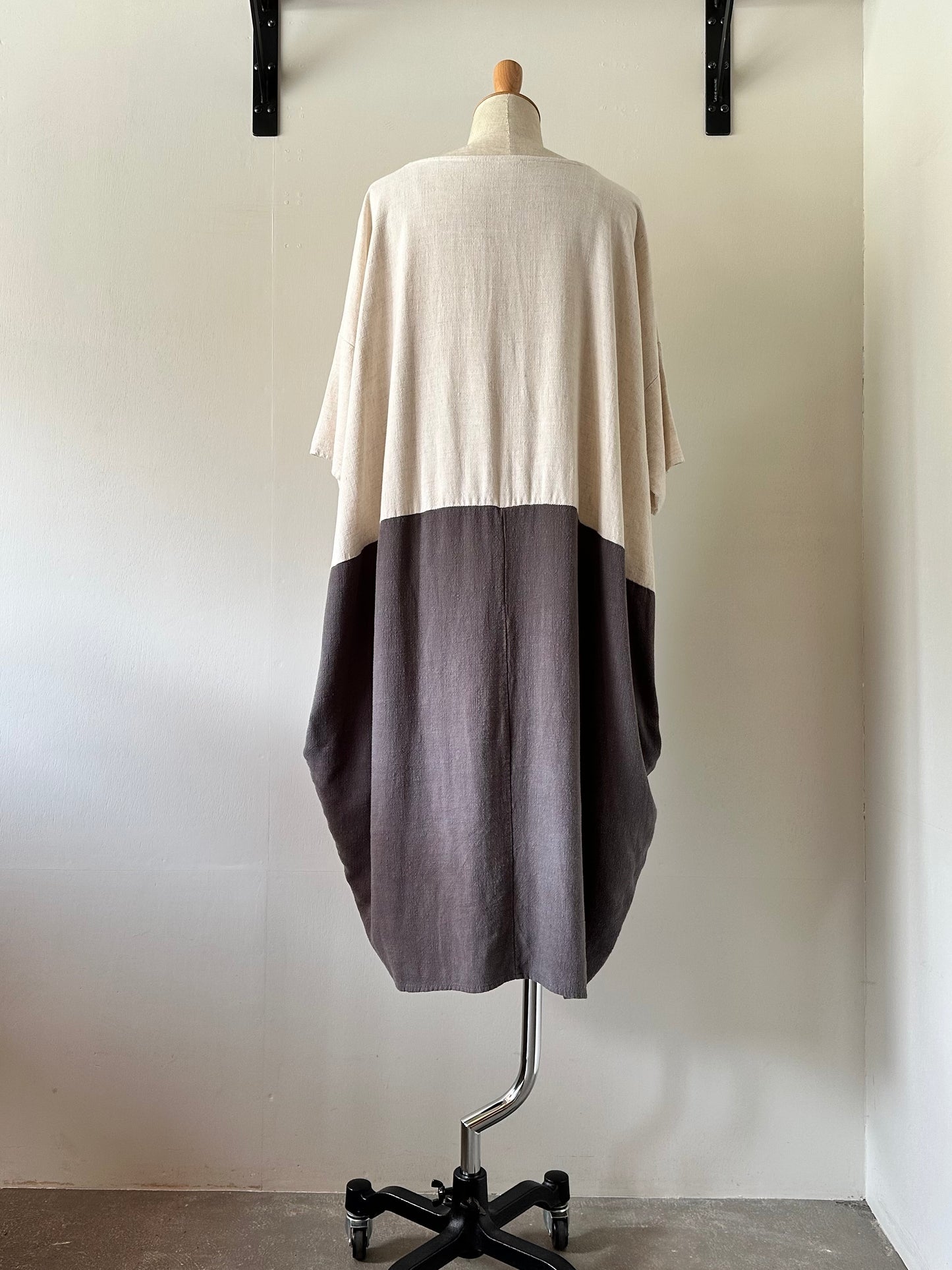 bicolor tunic dress