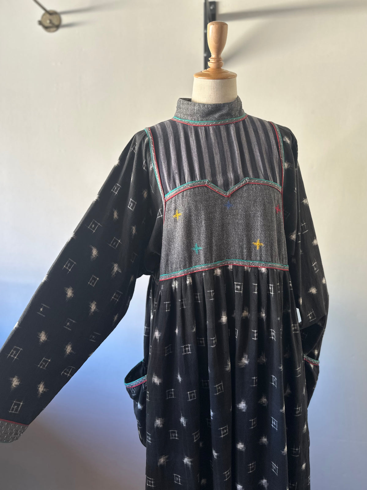 All-over pattern INDIA cotton dress