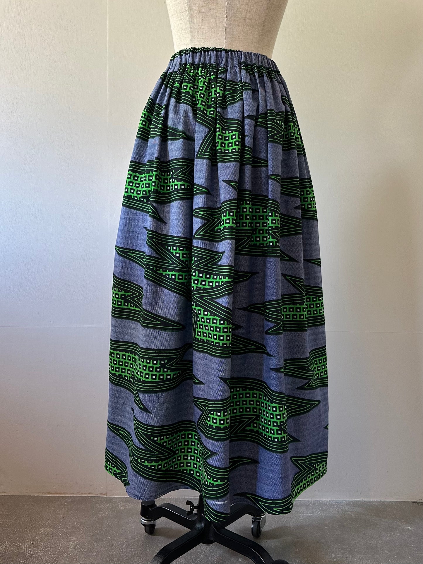African print skirt