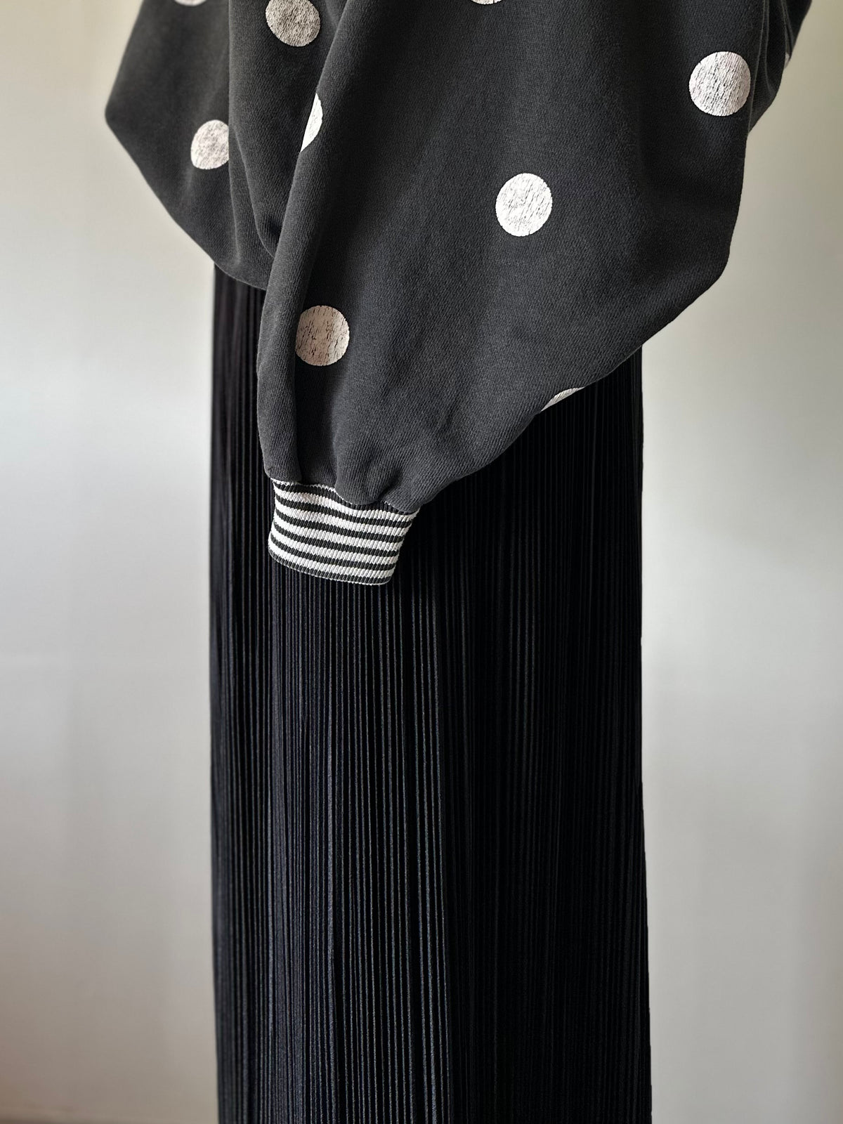 pleats maxi skirt