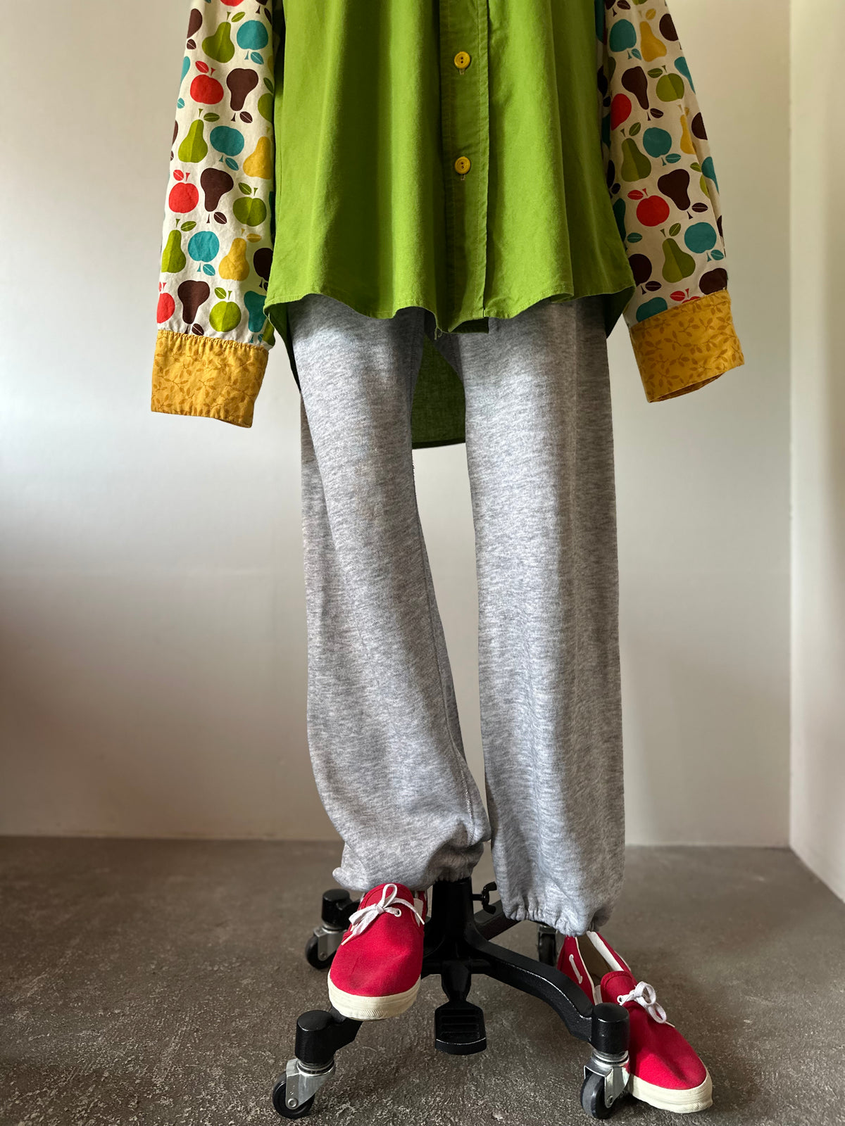 fruit leaves pattern shirt
