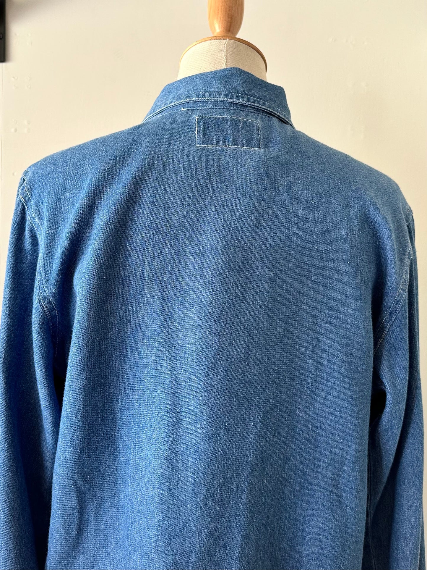 zip up shirring shirt