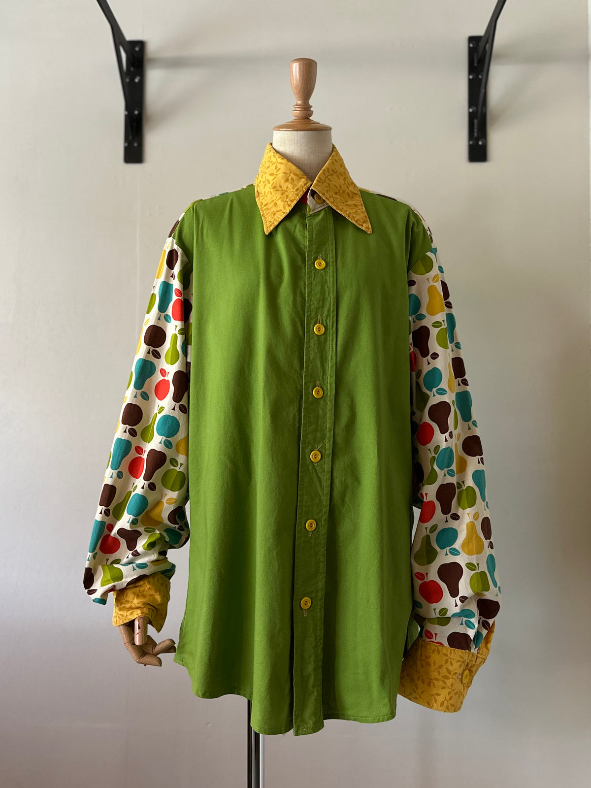 fruit leaves pattern shirt