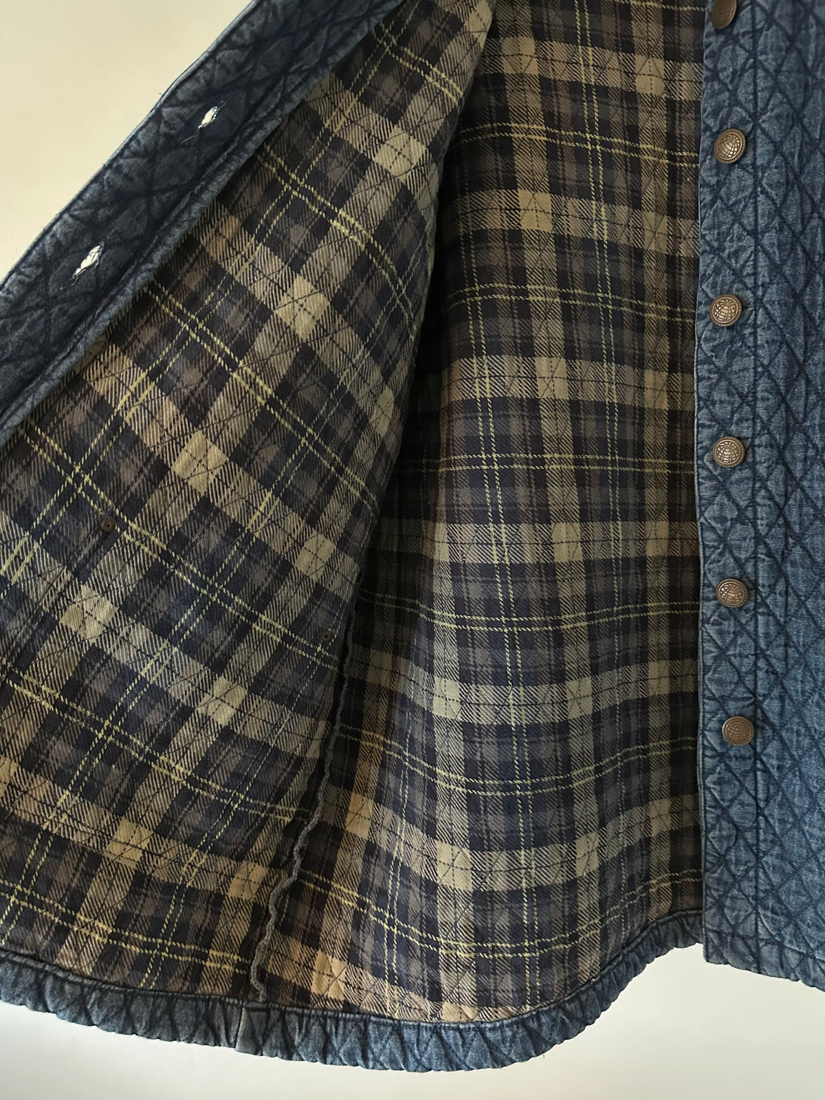 denim quilting jacket