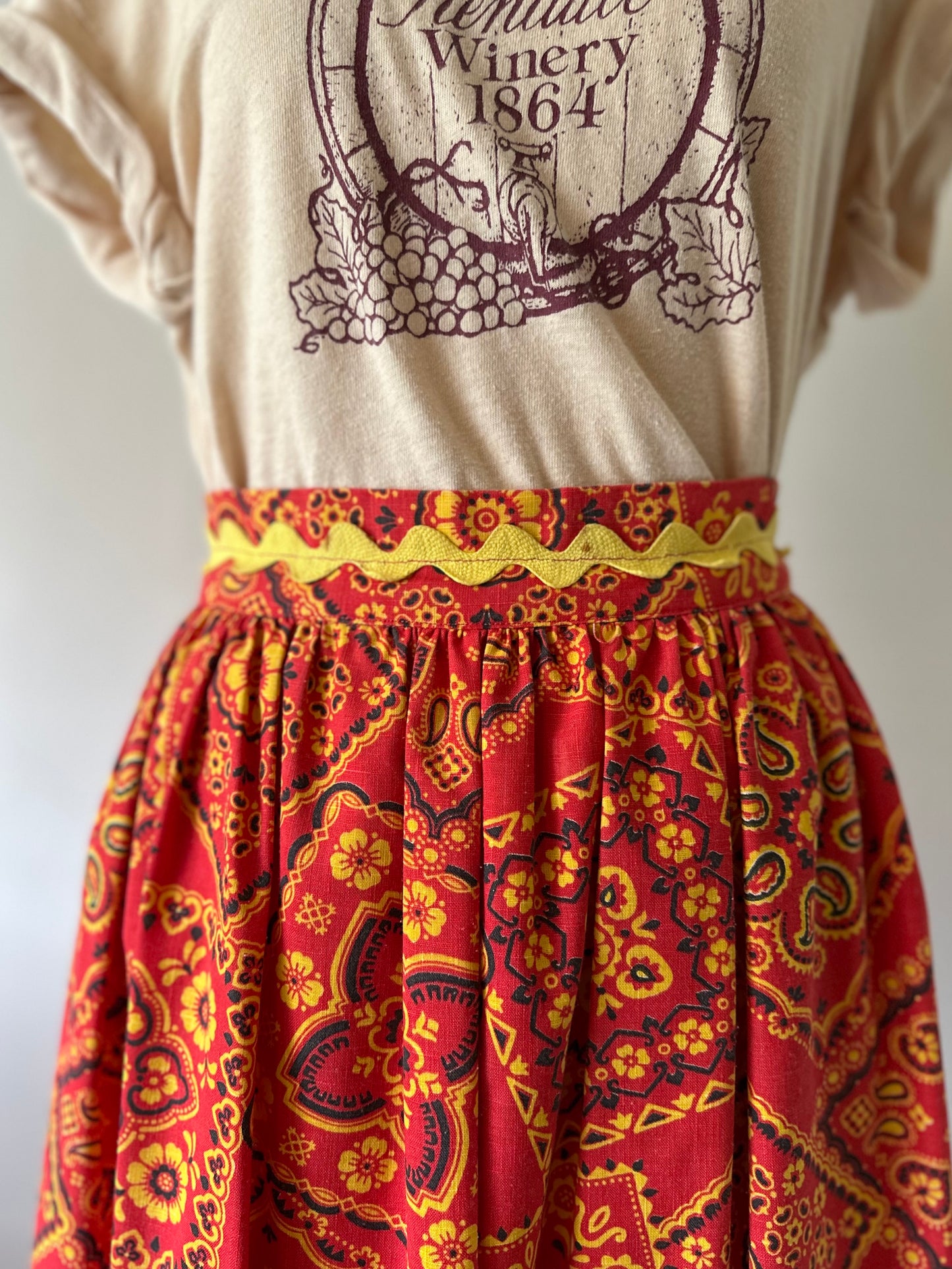 bandanna pattern skirt