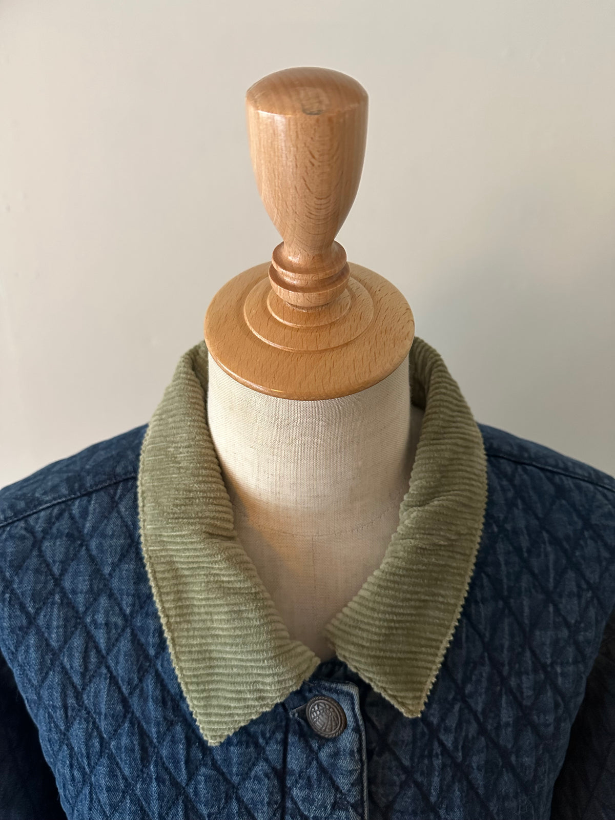 denim quilting jacket