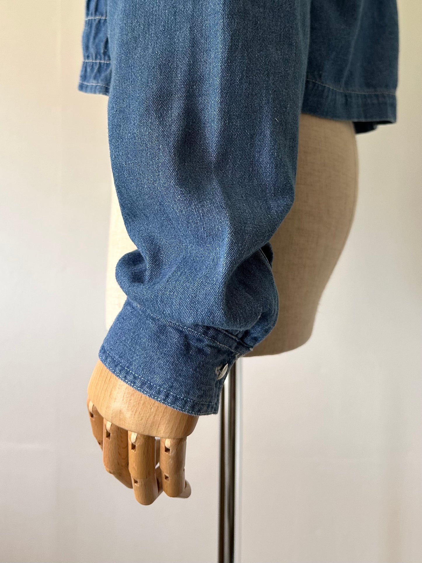 zip up shirring shirt