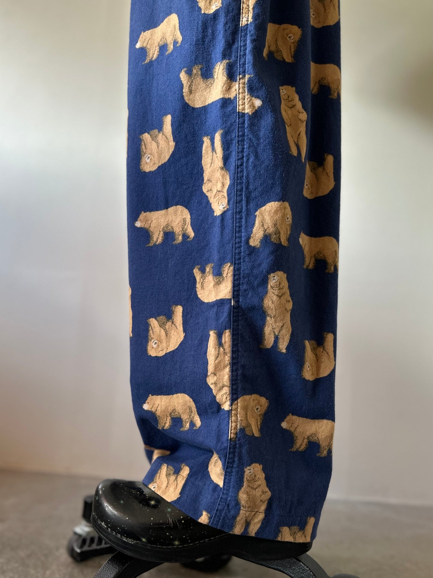 bear pattern pants