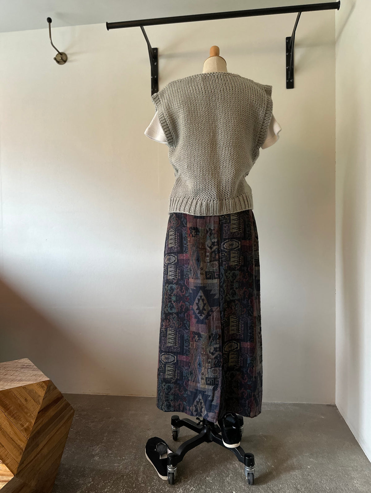 woven wrap skirt