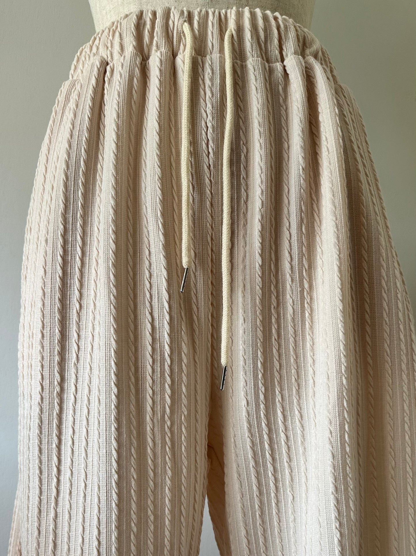 cable pattern two-piece(set)