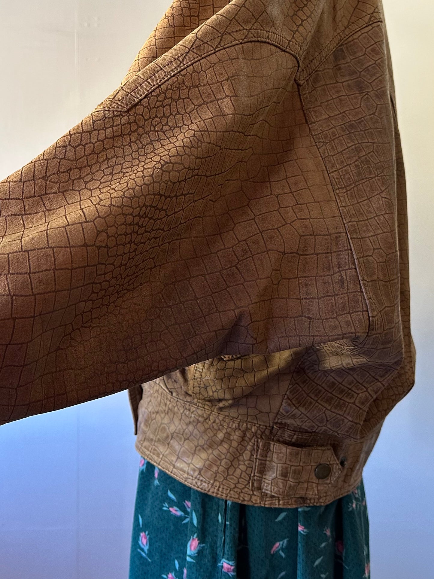 dolman sleeve leather jacket