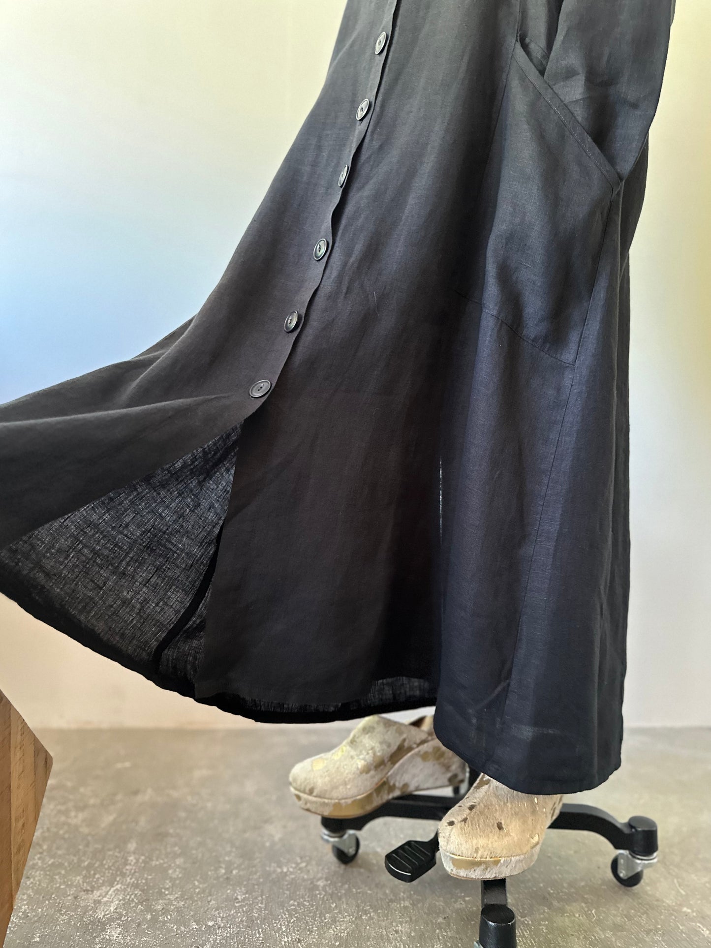 FLAX linen dress coat