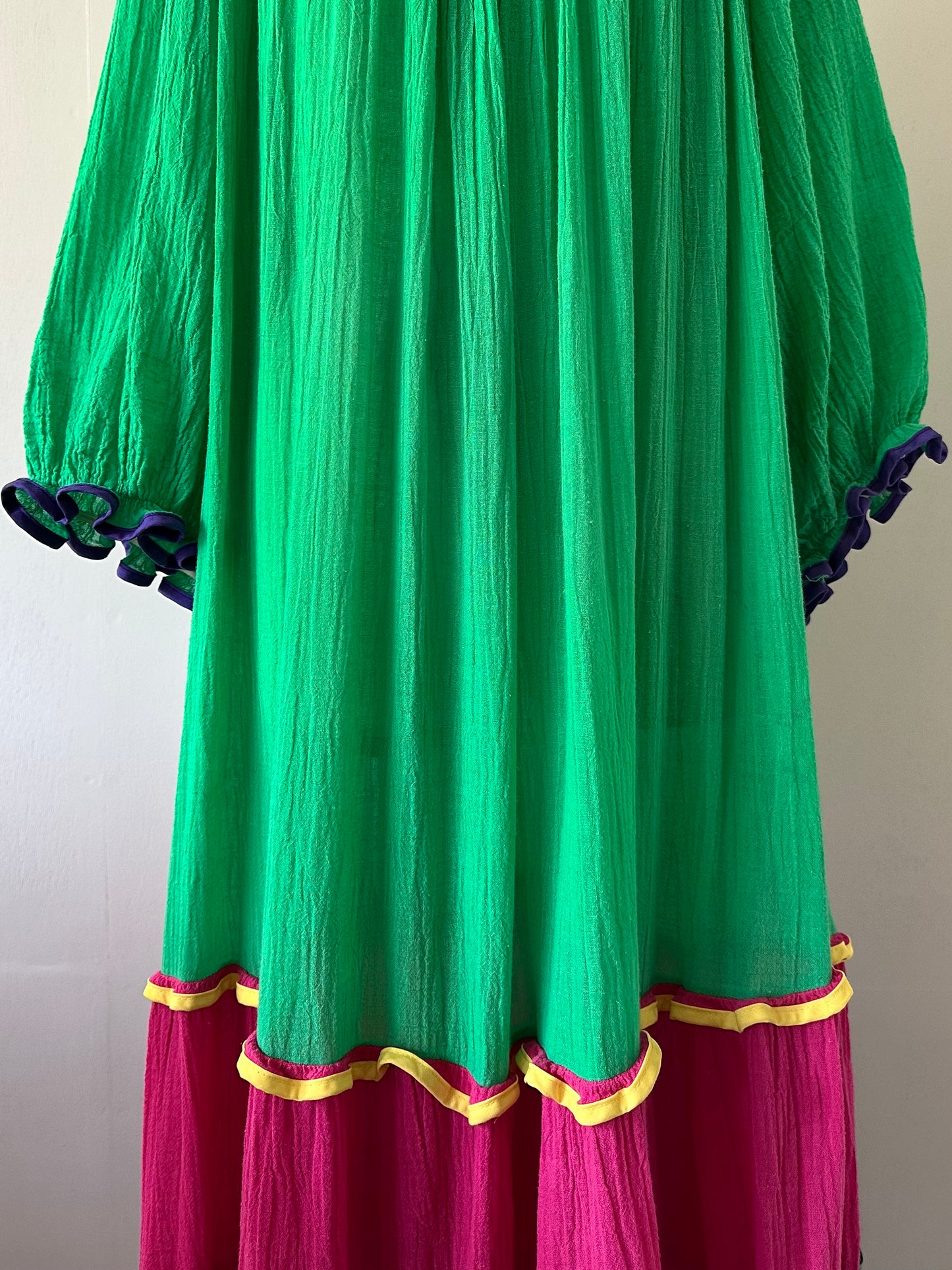 cotton tiered dress